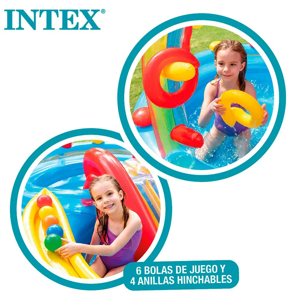 Intex Regnbågspoolen unisex, Multicolor, 297 x 193 x 135cm