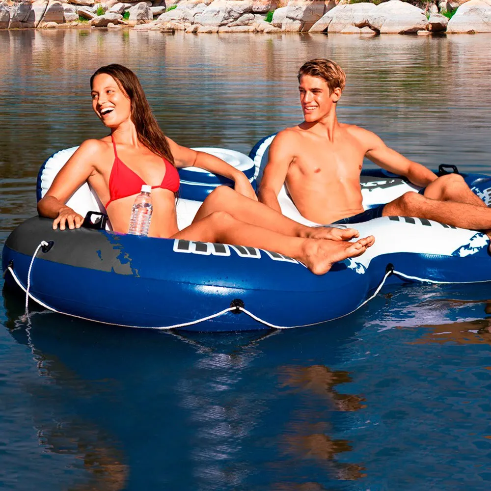Intex River Run 2 Strandvagn Med Dubbla Hjul Och Kylväska unisex, 243 x 157cm Intex River Run 2 Strandvagn Med Dubbla Hjul Och Kylväska unisex, 243 x 157cm