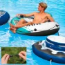 Intex River Run Ø135 Cm Badmadrass unisex, White / blue / grey, Ø135cm