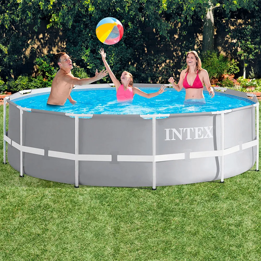 Intex Rund Prismatisk Ovanmarkspool Med Filterpump unisex, 366 x 99cm