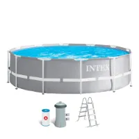 Intex Rund Prismatisk Ovanmarkspool Med Filterpump unisex Intex Rund Prismatisk Ovanmarkspool Med Filterpump unisex