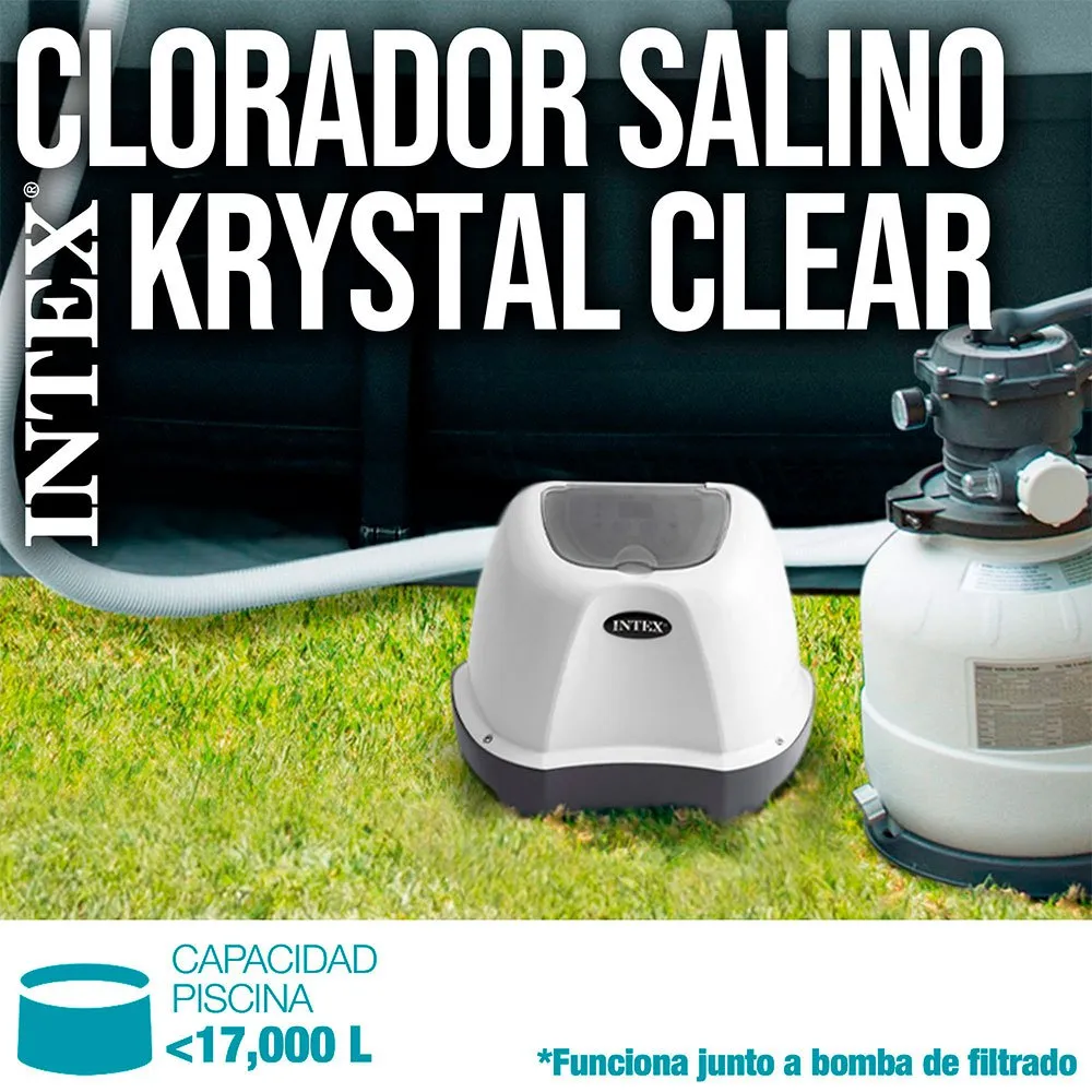 Intex Saltklorinator För Pooler Upp Till 17 M³ unisex, Grey, One Size