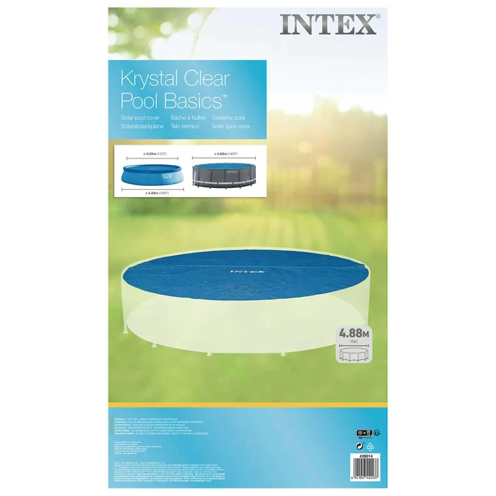 Intex Solfångareöverdrag För Polietilenpool 470 Cm unisex, Black, One Size