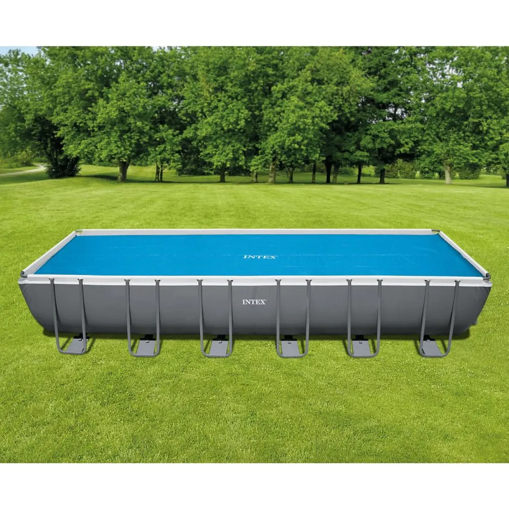 Intex Solfångaröverdrag För Pool (polyeten) 716x346 Cm unisex, Anthracite, One Size