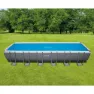 Intex Solfångaröverdrag För Pool (polyeten) 716x346 Cm unisex, Anthracite, One Size