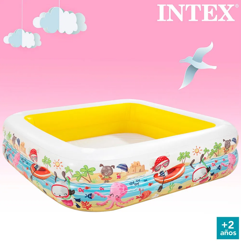 Intex Solskydd Pool unisex, White / blue / multi, 295L Intex Solskydd Pool unisex, White / blue / multi, 295L