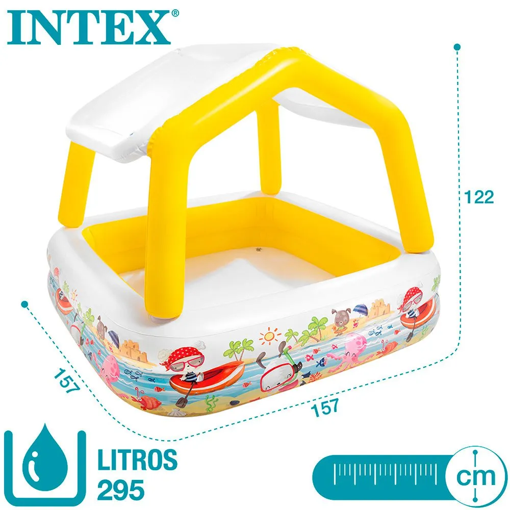 Intex Solskydd Pool unisex, White / blue / multi, 295L Intex Solskydd Pool unisex, White / blue / multi, 295L
