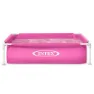 Intex Stål Ovanmarkspool Med Fyrkantig Ram 122x122x30 Cm unisex, Pink, 342L