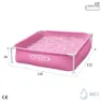 Intex Stål Ovanmarkspool Med Fyrkantig Ram 122x122x30 Cm unisex, Pink, 342L