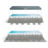 Intex Stål Ultra Xtr Rektangulär Rampool Med Klorinator 732x366x132 Cm Refurbished unisex, Grey / blue, 31805L