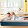Intex Standard Pillow Rest Midrise Luftmadrass, Grey, 152 x 203 x 30cm