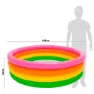 Intex Sunset 4-ringars Pool unisex, Multicolor, 617L