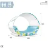Intex Tropical Canopy Lounge Luftmadrass För Pool unisex, White / blue, 224 x 150 x 165cm