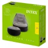 Intex Ultra Lounge-fåtölj Med Fotstöd unisex, Grey, 99 x 130 x 76cm / 64 x 28cm