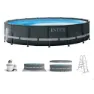 Intex Ultra Xtr 488x122 Cm Stål Rund Ovanmarkspool unisex, Grey / blue, 19156L
