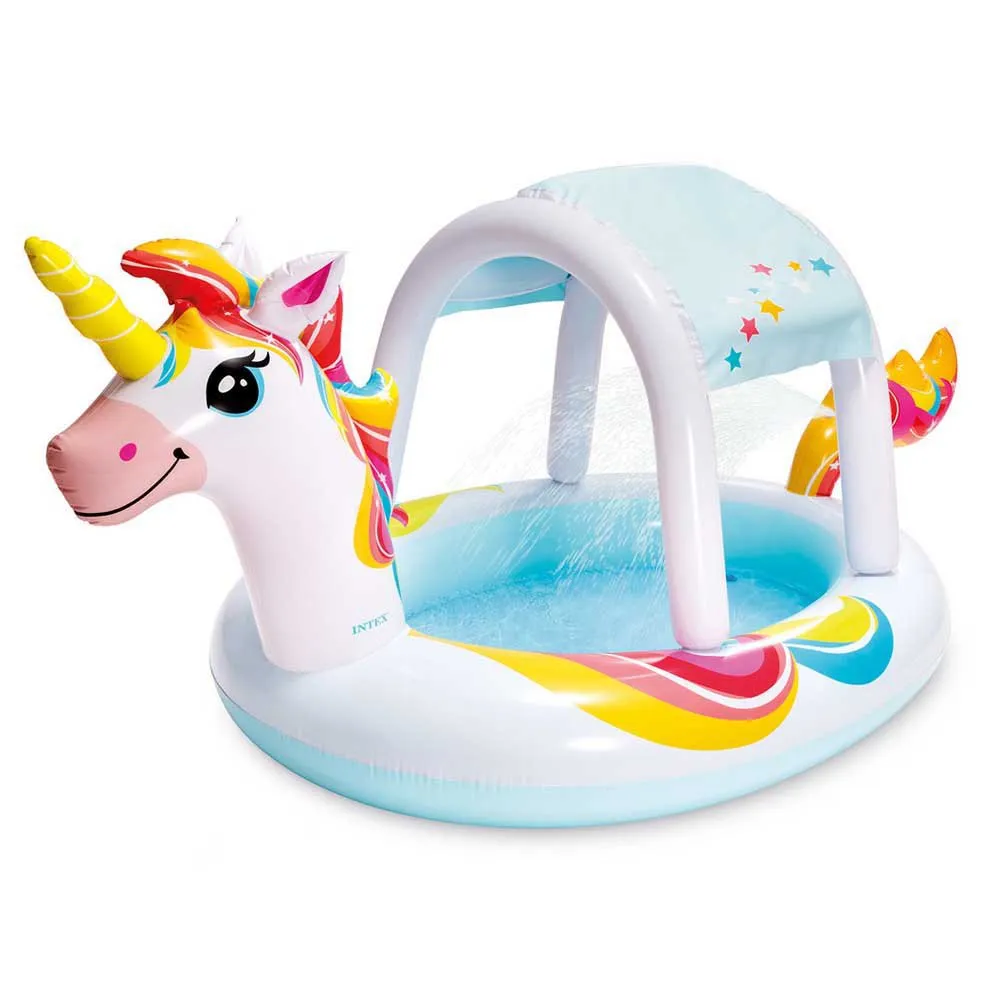 Intex Unicorn 254x132x109 Cm Rund Uppblåsbar Pool unisex, Multicolor, 130L