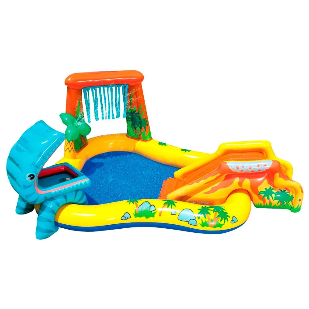Intex Uppblåsbar Dinosaurie Lekland unisex, Multicolor, One Size Intex Uppblåsbar Dinosaurie Lekland unisex, Multicolor, One Size