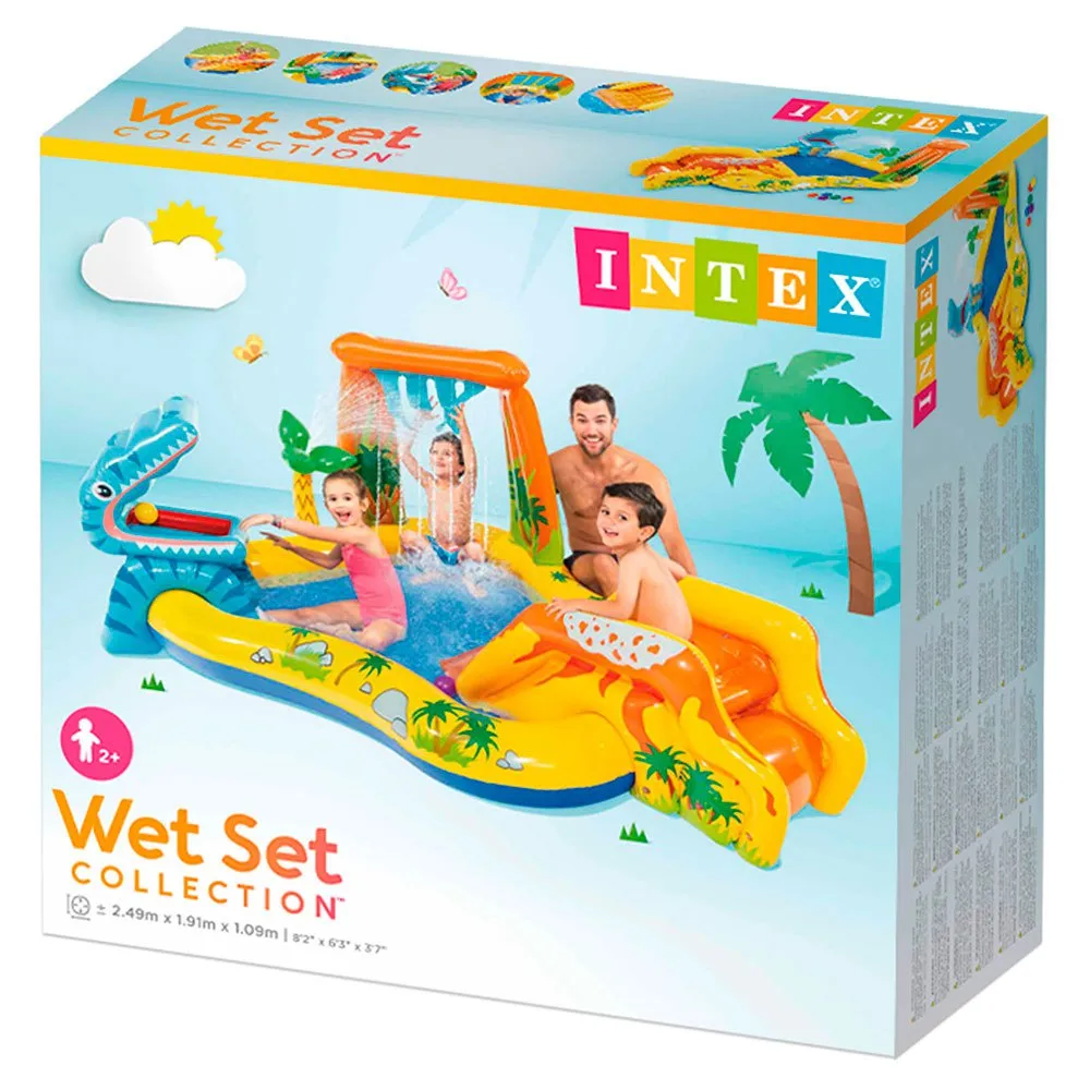 Intex Uppblåsbar Dinosaurie Lekland unisex, Multicolor, One Size Intex Uppblåsbar Dinosaurie Lekland unisex, Multicolor, One Size