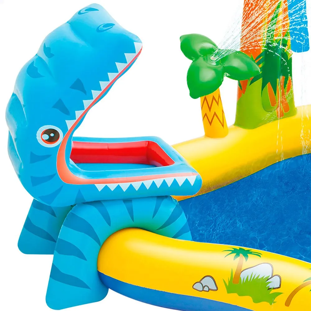 Intex Uppblåsbar Dinosaurie Lekland unisex, Multicolor, One Size Intex Uppblåsbar Dinosaurie Lekland unisex, Multicolor, One Size