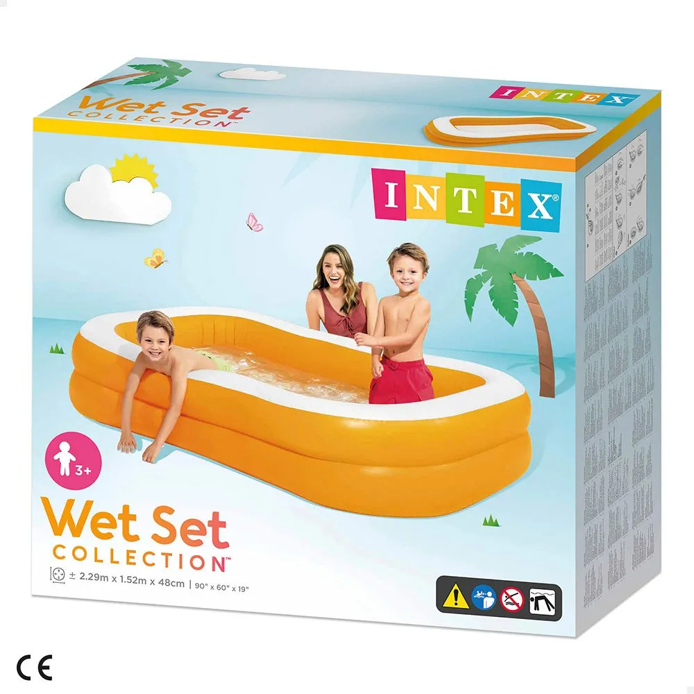 Intex Uppblåsbar Familjepool, Multicolor, One Size Intex Uppblåsbar Familjepool, Multicolor, One Size
