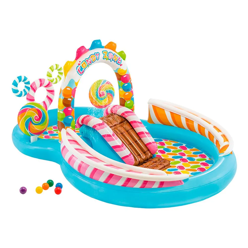 Intex Uppblåsbar Godiszon Lekcenter Pool unisex, Multicolor, 295 x 191 x 130cm