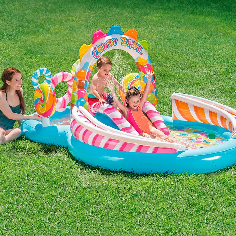Intex Uppblåsbar Godiszon Lekcenter Pool unisex, Multicolor, 295 x 191 x 130cm