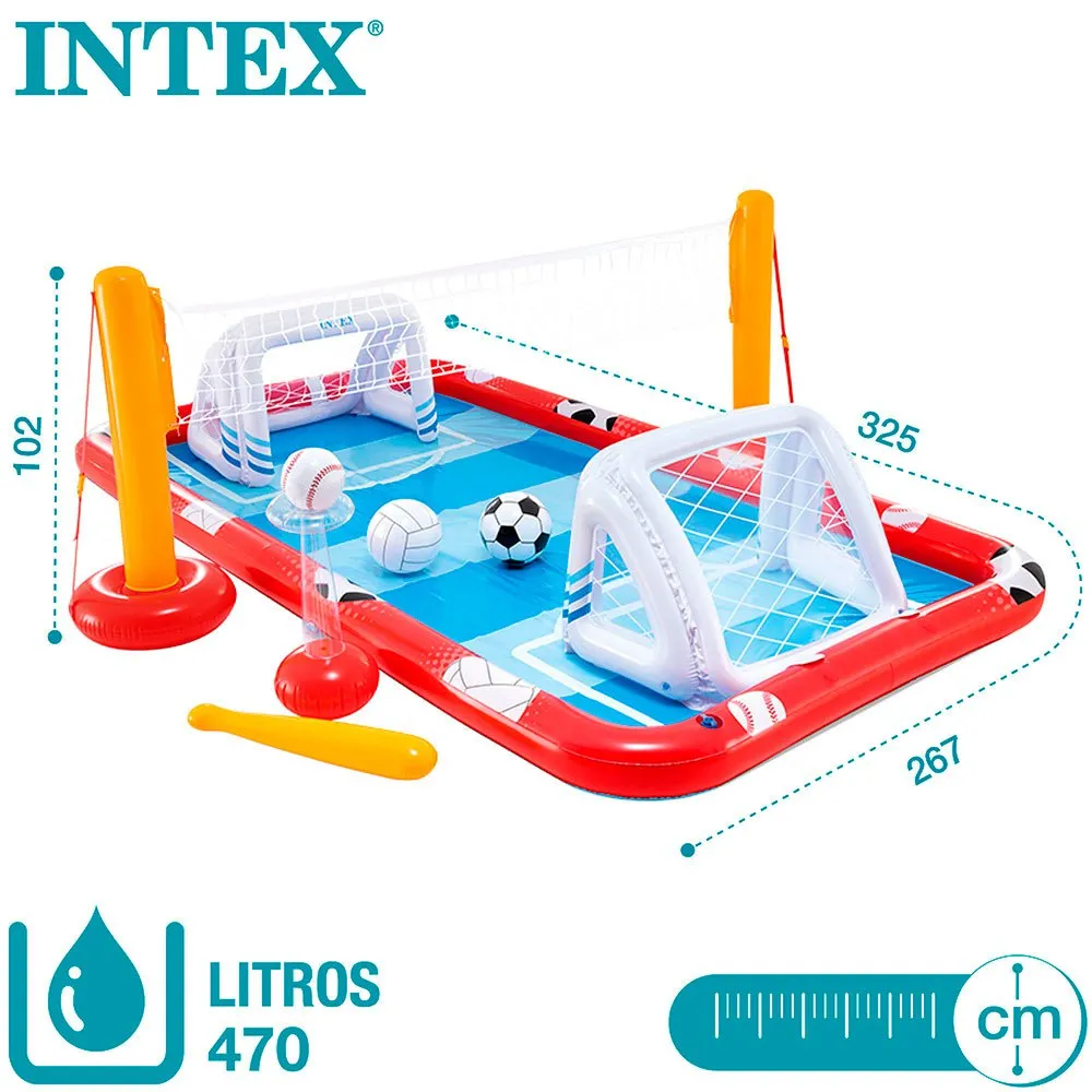 Intex Uppblåsbar Multisportarena 325x267x102 Cm unisex, Multicolour, 325 x 267 x 102cm Intex Uppblåsbar Multisportarena 325x267x102 Cm unisex, Multicolour, 325 x 267 x 102cm