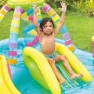 Intex Uppblåsbar Pool Med Rutschkana Och Regnbågsspel 206l 2.95x1.91x1.09 Cm, Multicolor, One Size