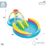 Intex Uppblåsbar Pool Med Rutschkana Och Regnbågsspel 206l 2.95x1.91x1.09 Cm, Multicolor, One Size