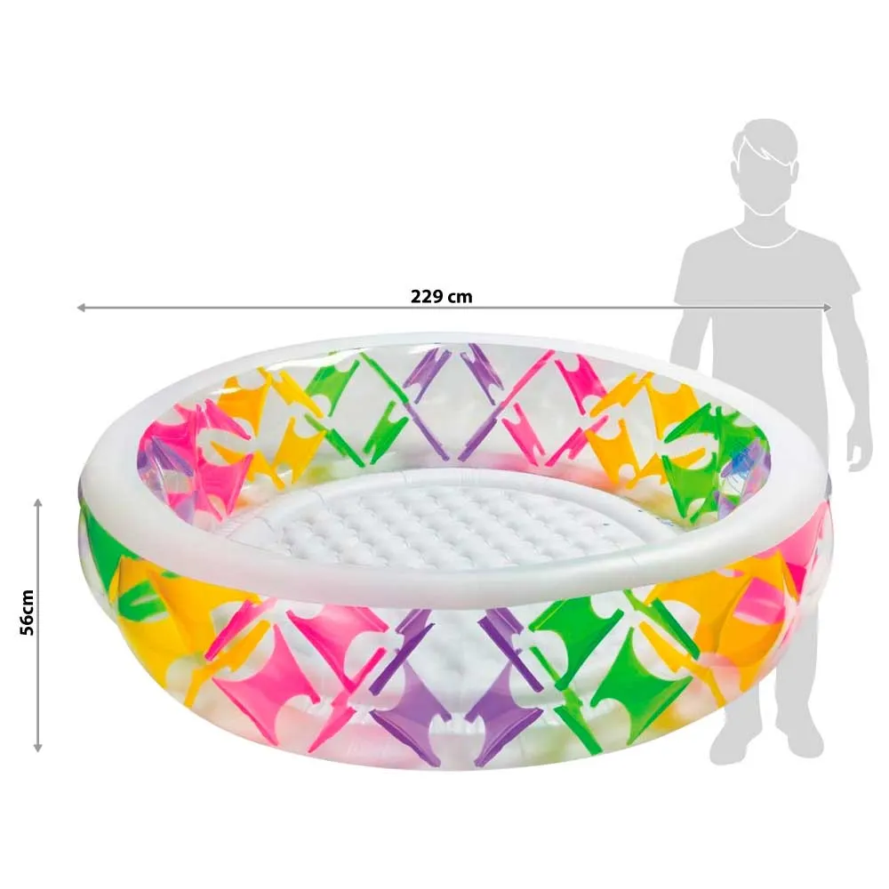 Intex Uppblåsbar Pool unisex, Multicolor, 229 x 56cm