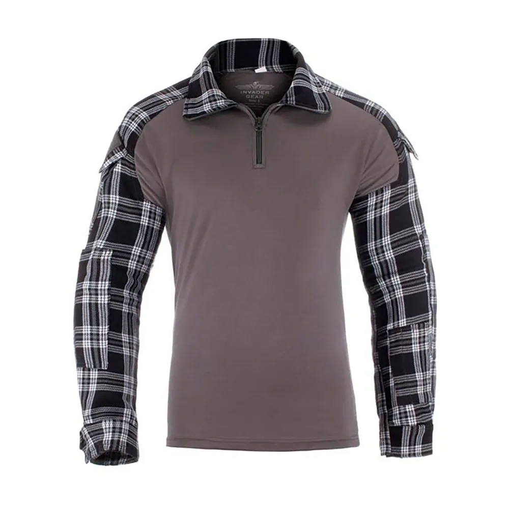 Invadergear Flannel Combat T-shirt Med Lång ärm