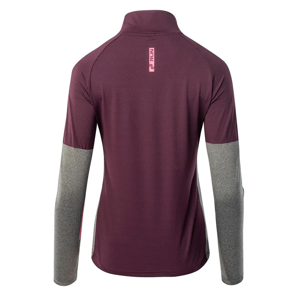 IQ Immo Fleece Med Halv Dragkedja female, Potent purple / dark grey melange IQ Immo Fleece Med Halv Dragkedja female, Potent purple / dark grey melange