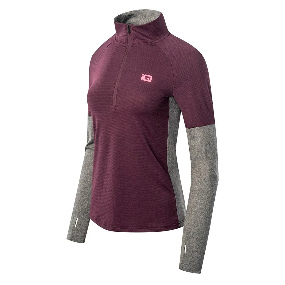 IQ Immo Fleece Med Halv Dragkedja female, Potent purple / dark grey melange IQ Immo Fleece Med Halv Dragkedja female, Potent purple / dark grey melange