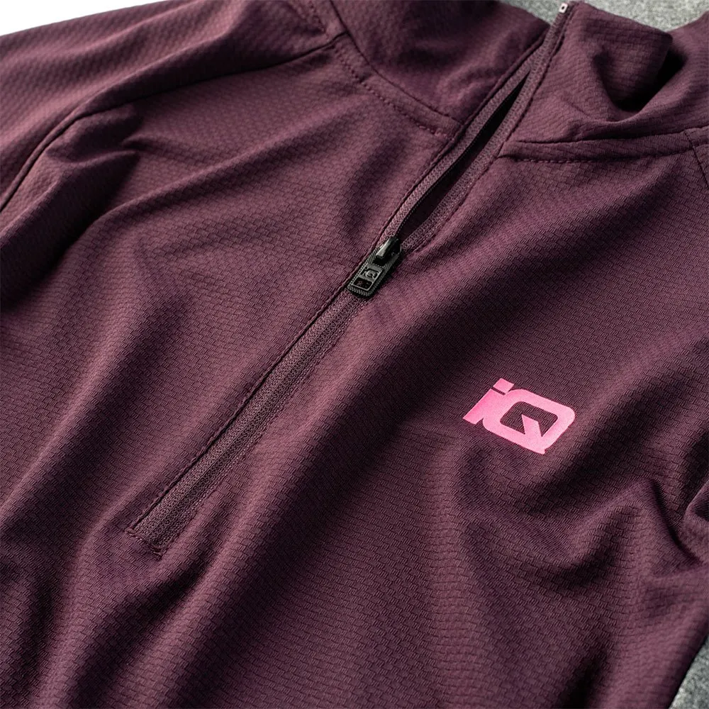IQ Immo Fleece Med Halv Dragkedja female, Potent purple / dark grey melange IQ Immo Fleece Med Halv Dragkedja female, Potent purple / dark grey melange