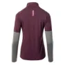 IQ Immo Fleece Med Halv Dragkedja female, Potent purple / dark grey melange