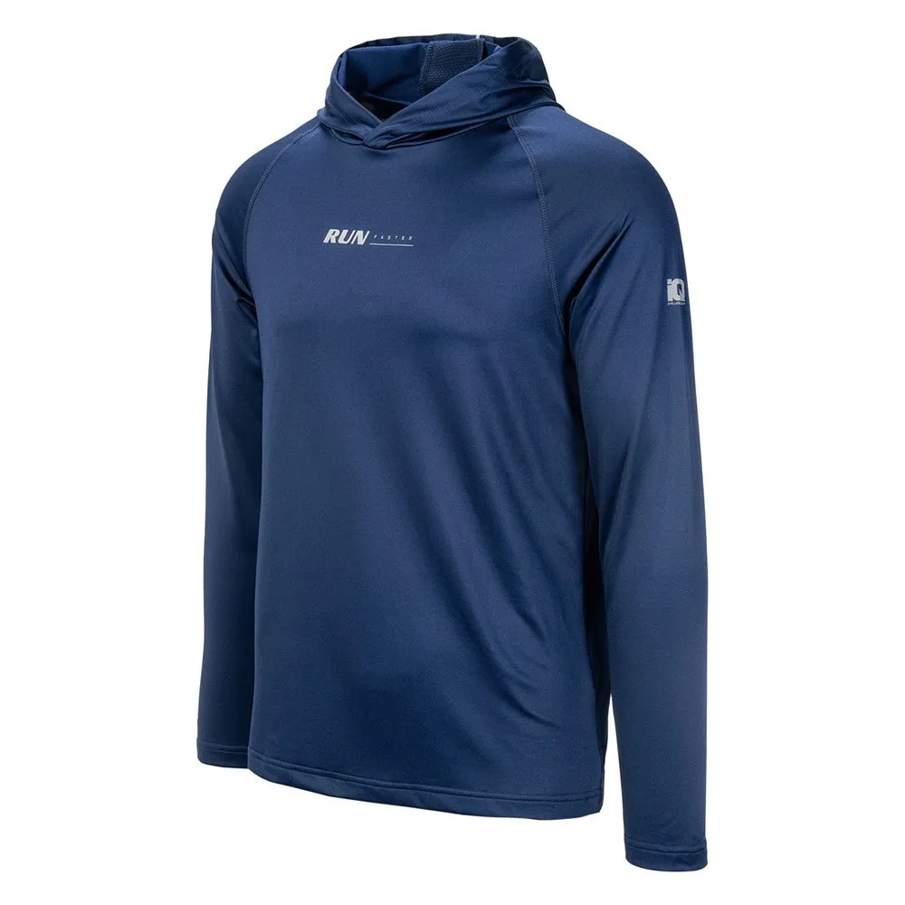 IQ Lanse Halv Dragkedja Långärmad T-shirt male, Medieval blue