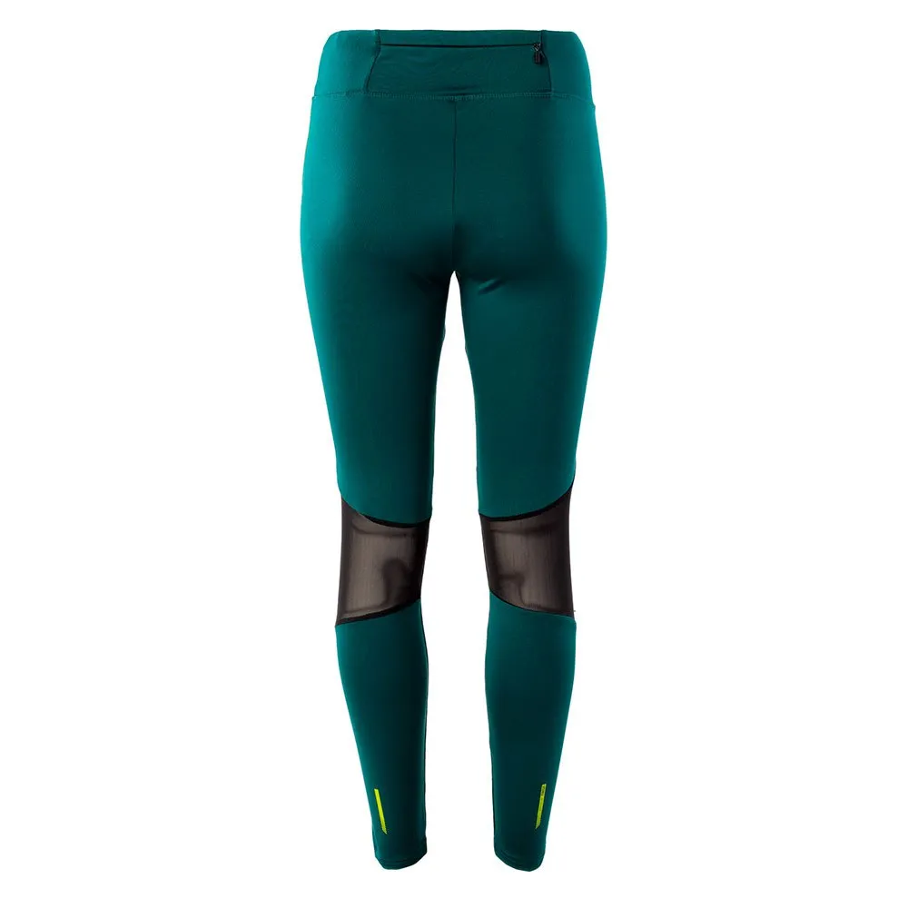 IQ Luna Leggings female, Deep teal / acid lime IQ Luna Leggings female, Deep teal / acid lime