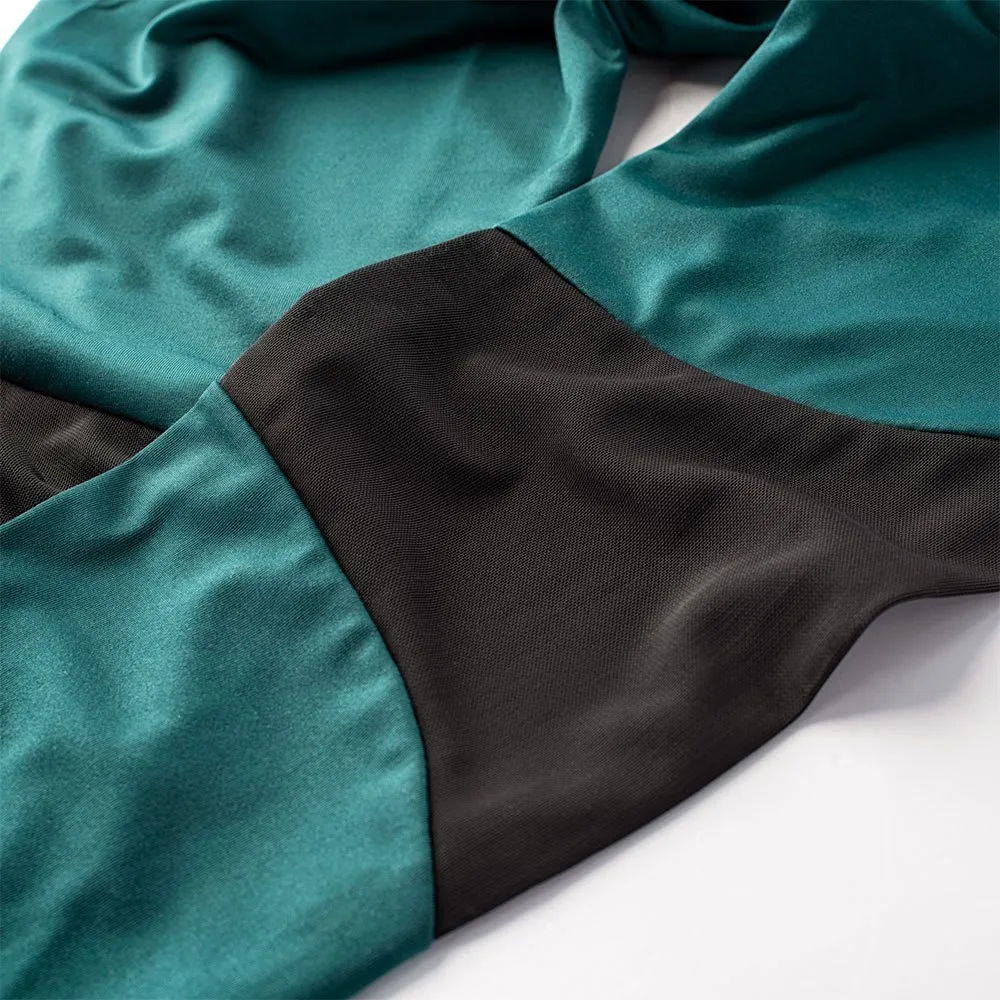 IQ Luna Leggings female, Deep teal / acid lime IQ Luna Leggings female, Deep teal / acid lime