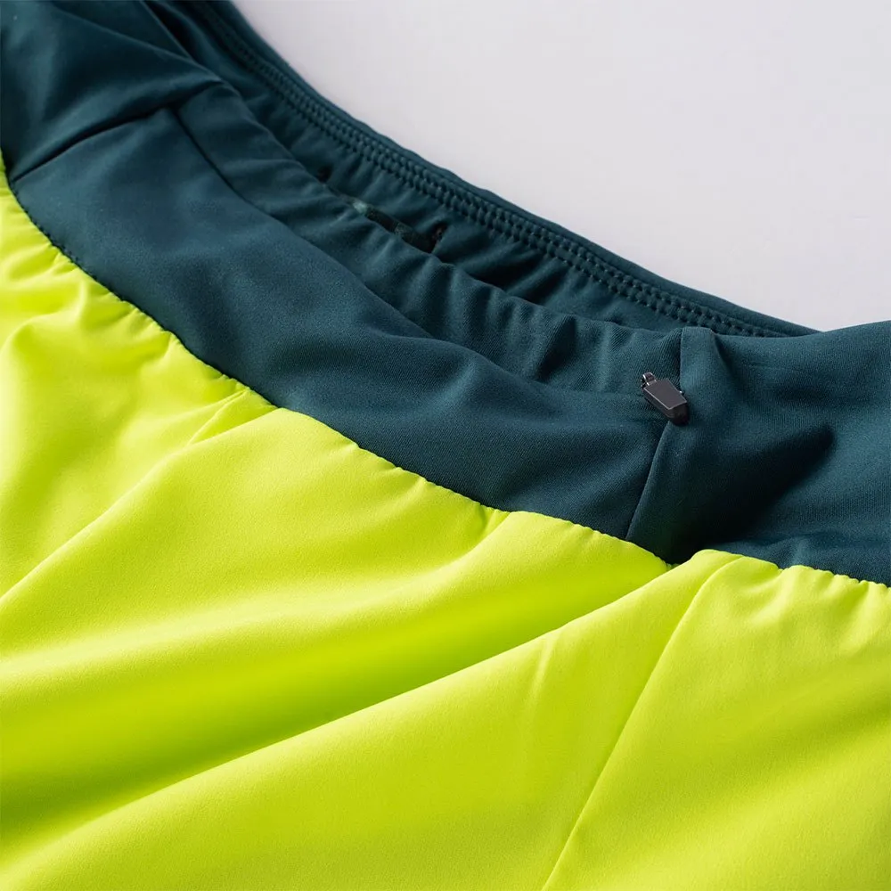 IQ Naima Shorts female, Acid lime / deep teal IQ Naima Shorts female, Acid lime / deep teal