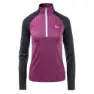 IQ Rimmo Halv Dragkedja Långärmad T-shirt female, Black / dark purple
