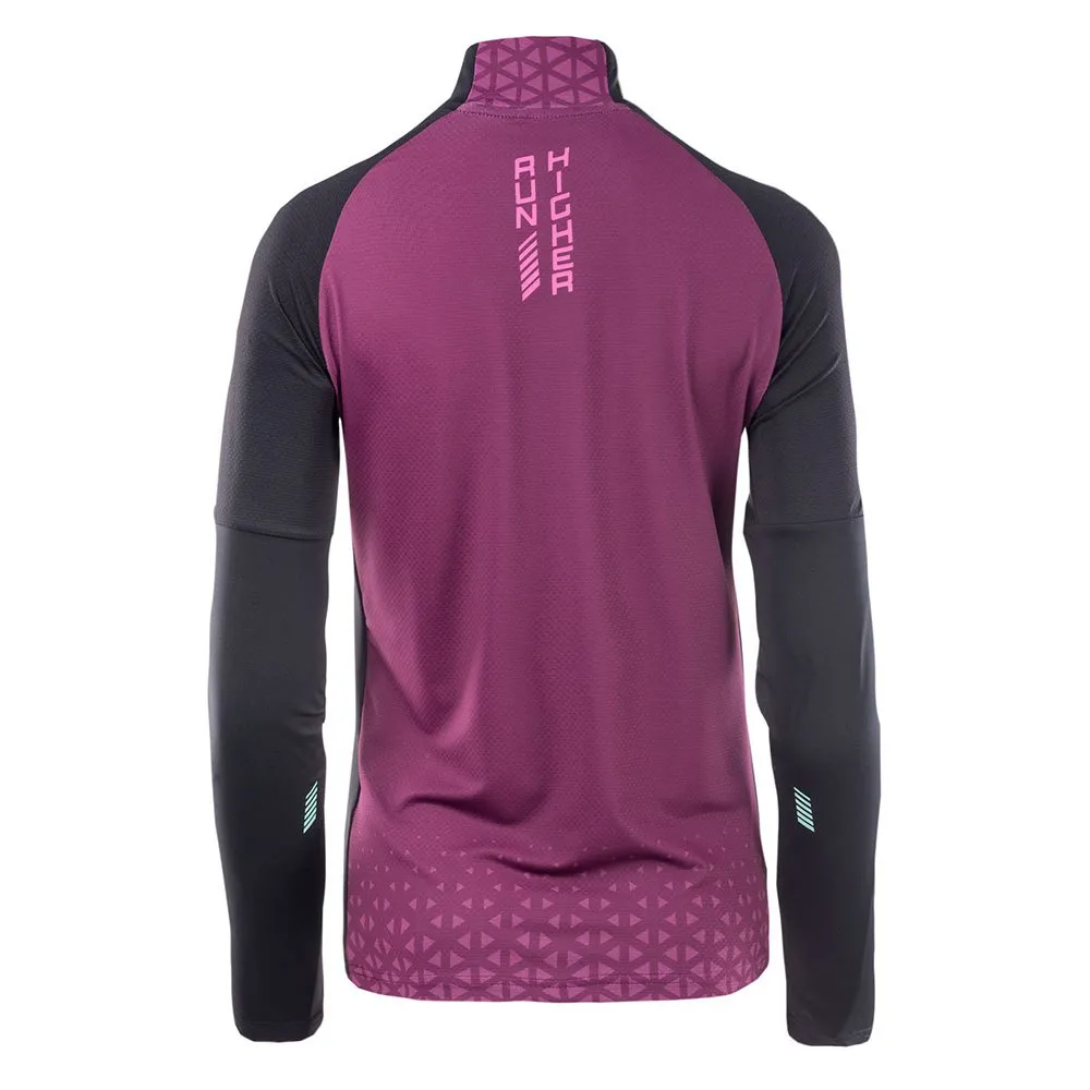 IQ Rimmo Halv Dragkedja Långärmad T-shirt female, Black / dark purple IQ Rimmo Halv Dragkedja Långärmad T-shirt female, Black / dark purple