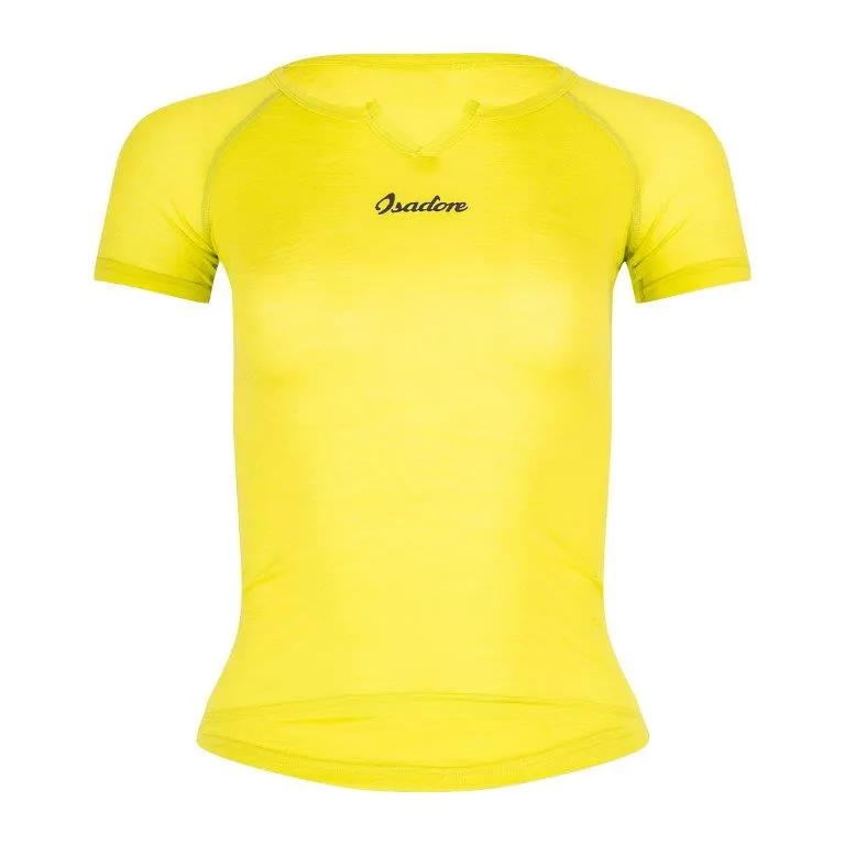 Isadore Women's 100% Merino SS Baselayer Sulphur Spring, Guld Isadore Women's 100% Merino SS Baselayer Sulphur Spring, Guld