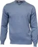 Ivanhoe of Sweden Men's Merino V-Neck, Denim