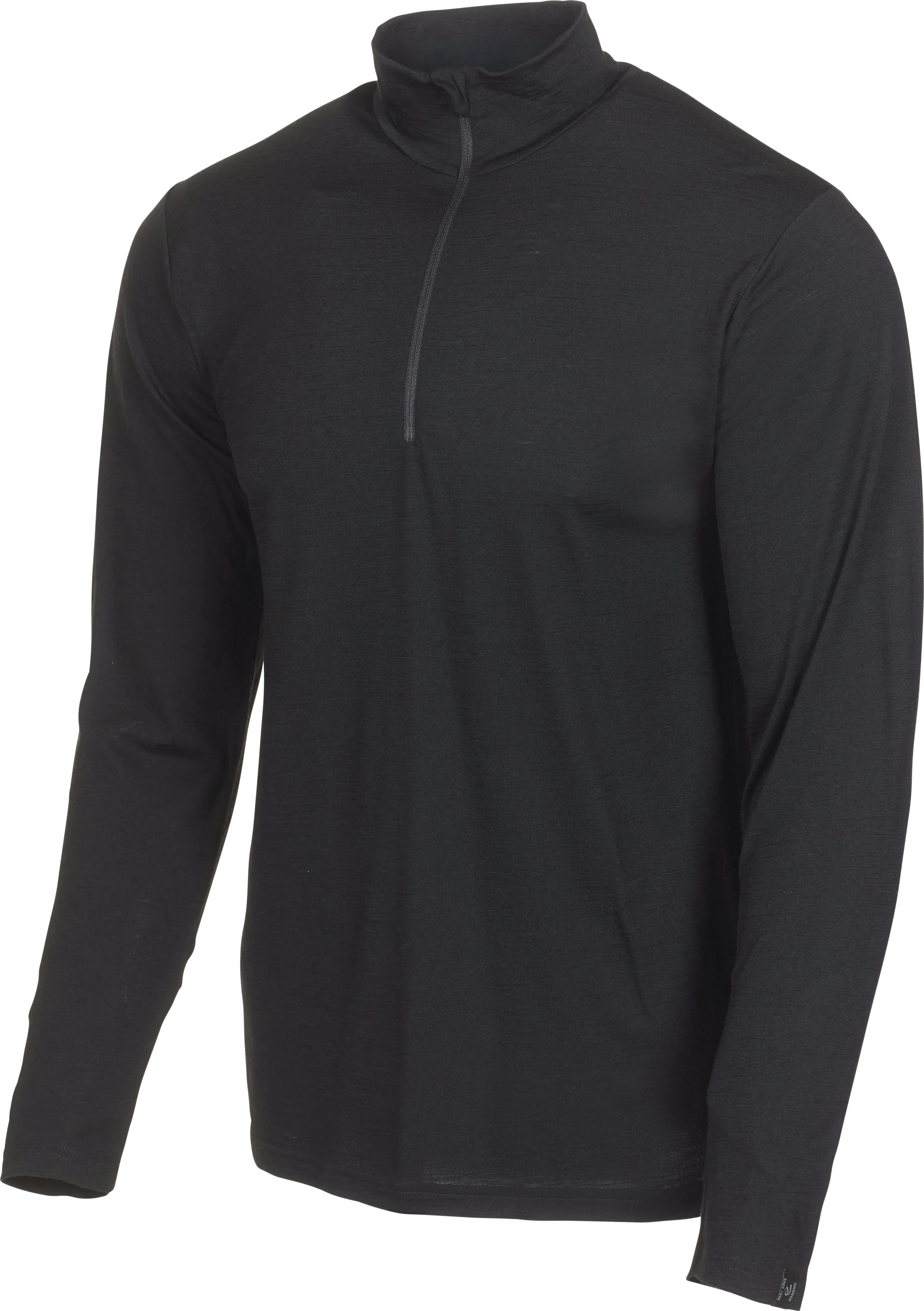 Ivanhoe of Sweden Men's Underwool Sonny Half Zip, Black Ivanhoe of Sweden Men's Underwool Sonny Half Zip, Black