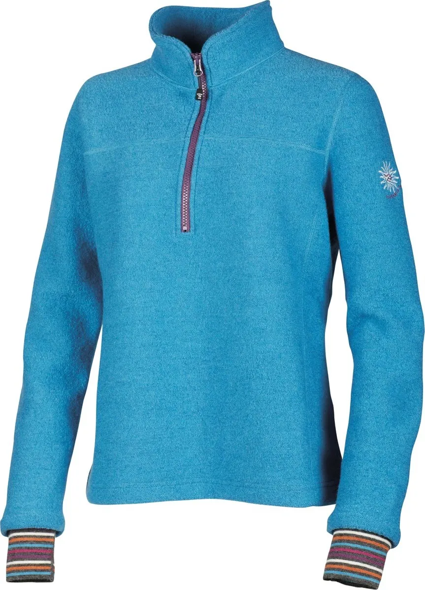 Ivanhoe of Sweden Women's Dina Half Zip, Turquoise Ivanhoe of Sweden Women's Dina Half Zip, Turquoise