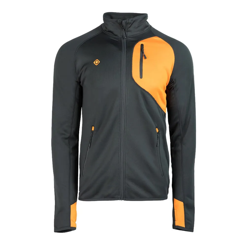Izas Ebro Fleecejacka Med Dragkedja, Smoke / orange