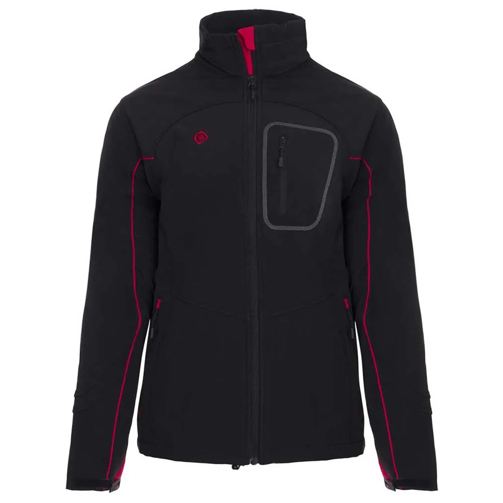 Izas Midi Softshelljacka, Black / red