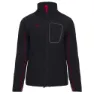 Izas Midi Softshelljacka, Black / red