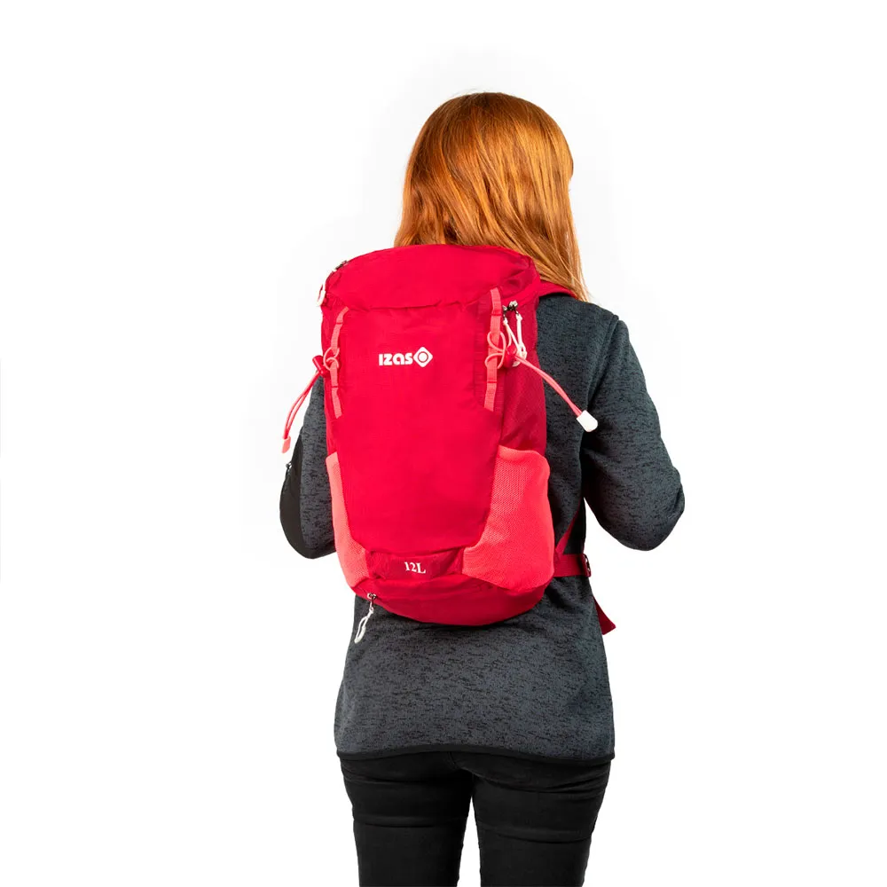 Izas Nympha 12l Ryggsäck, Mineral red / diva pink / white