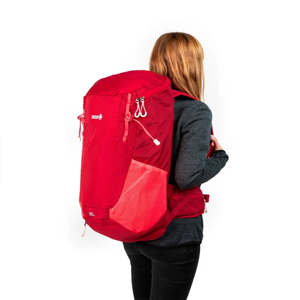 Izas Nympha Ii 35l Ryggsäck, Mineral red / diva pink / white